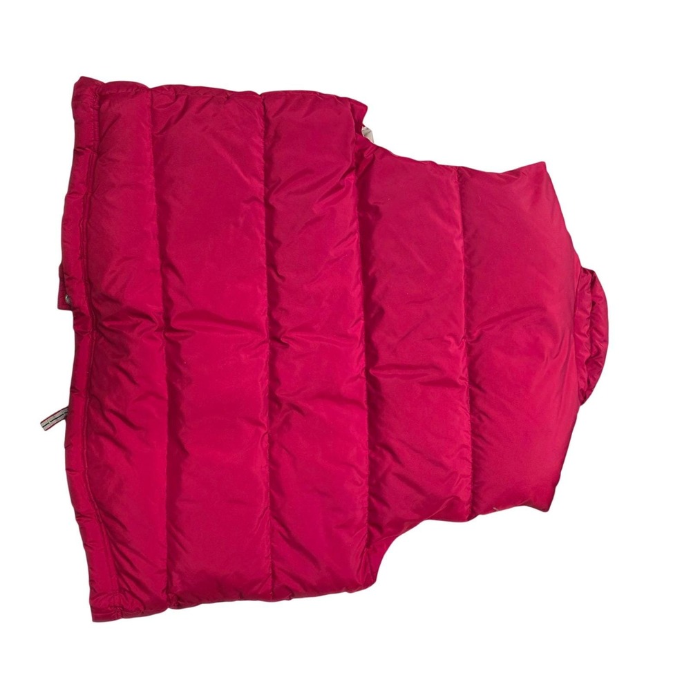 Vtg J Crew Red Down Puffer Vest Mens XL Quilted Pockets Zip Front Insulated - Picture 6 of 6